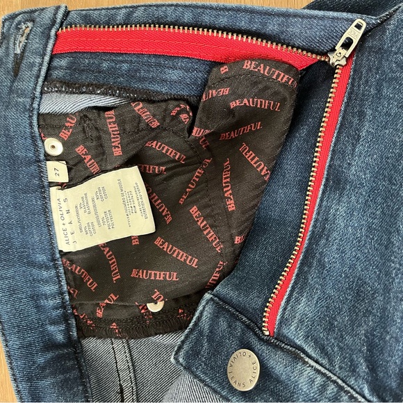 Alice + Olivia Beautiful High Rise Bell Flare Jeans, 27 - Picture 8 of 9